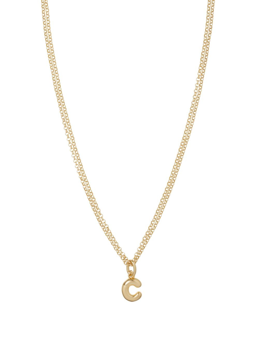 Puffy Initial necklace - 2