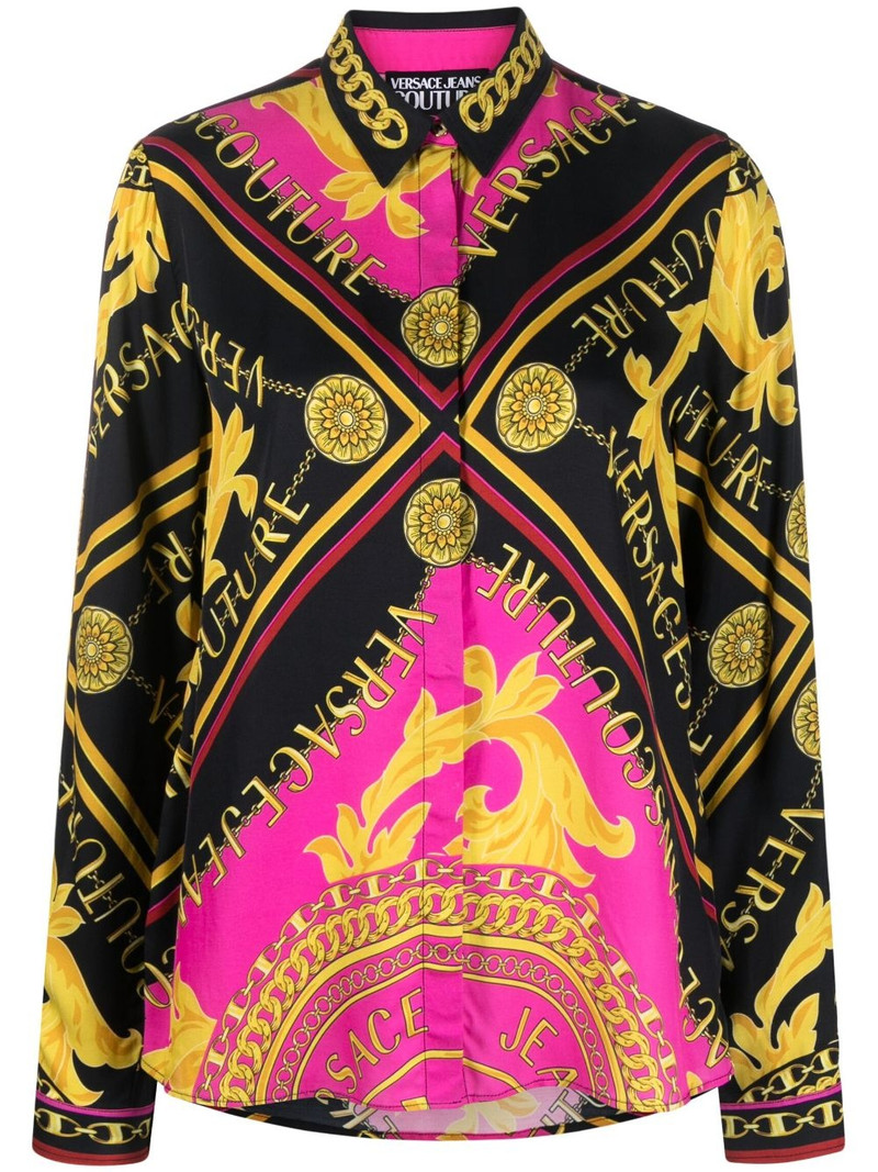Logo Couture-print shirt 1