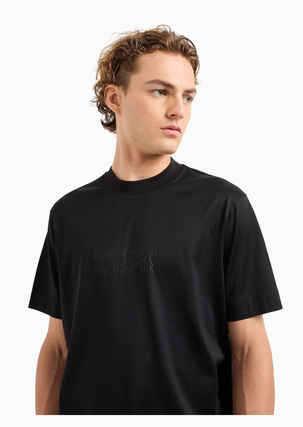 ASV Lyocell-blend jersey T-shirt with stencil-effect logo print - 5