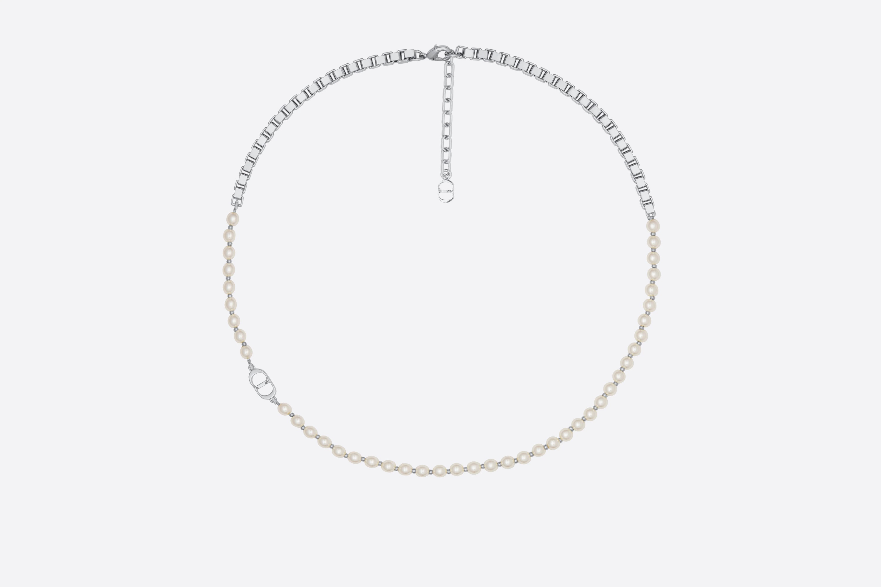 CD Icon and Pearls Necklace - 1