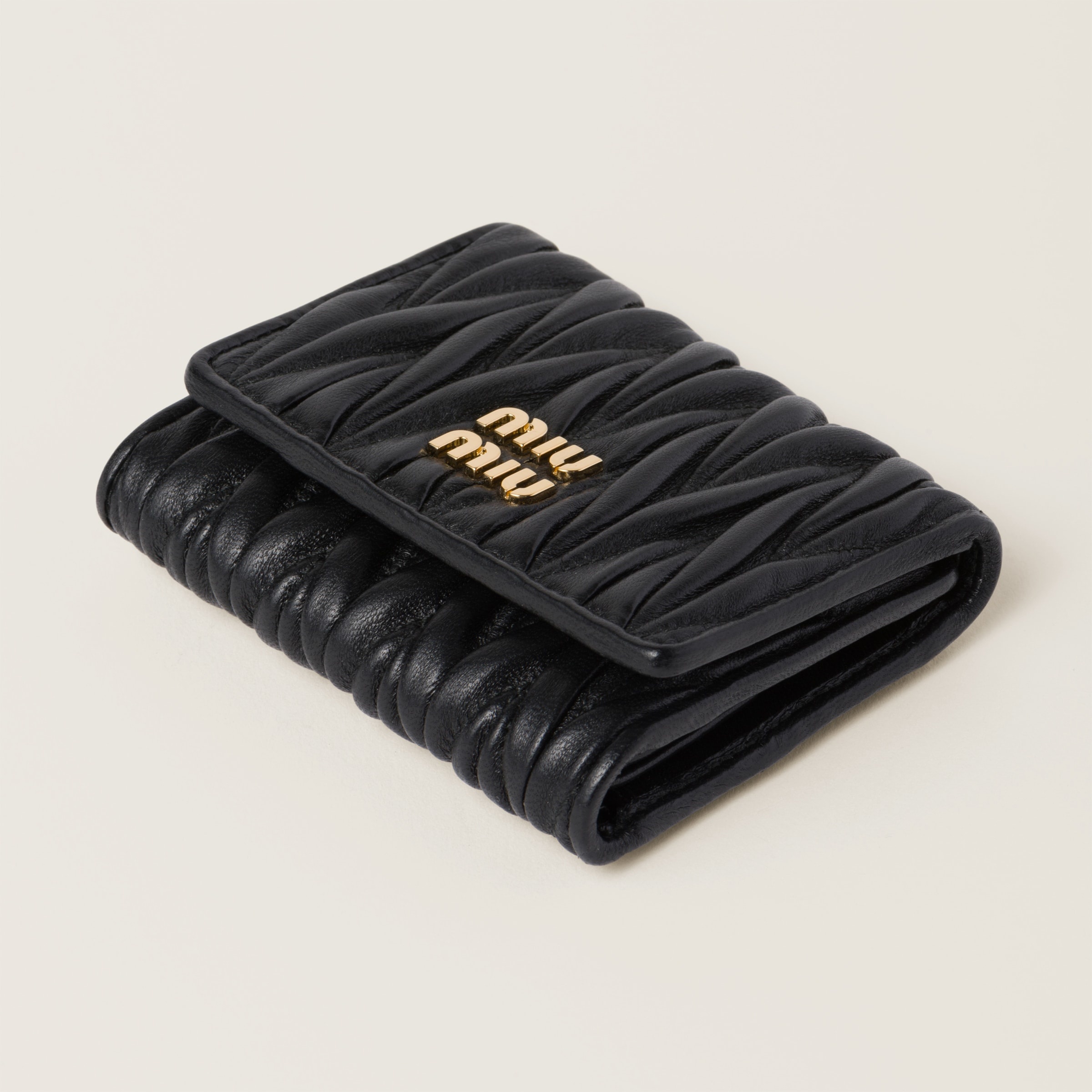 Small matelassé nappa leather wallet - 4