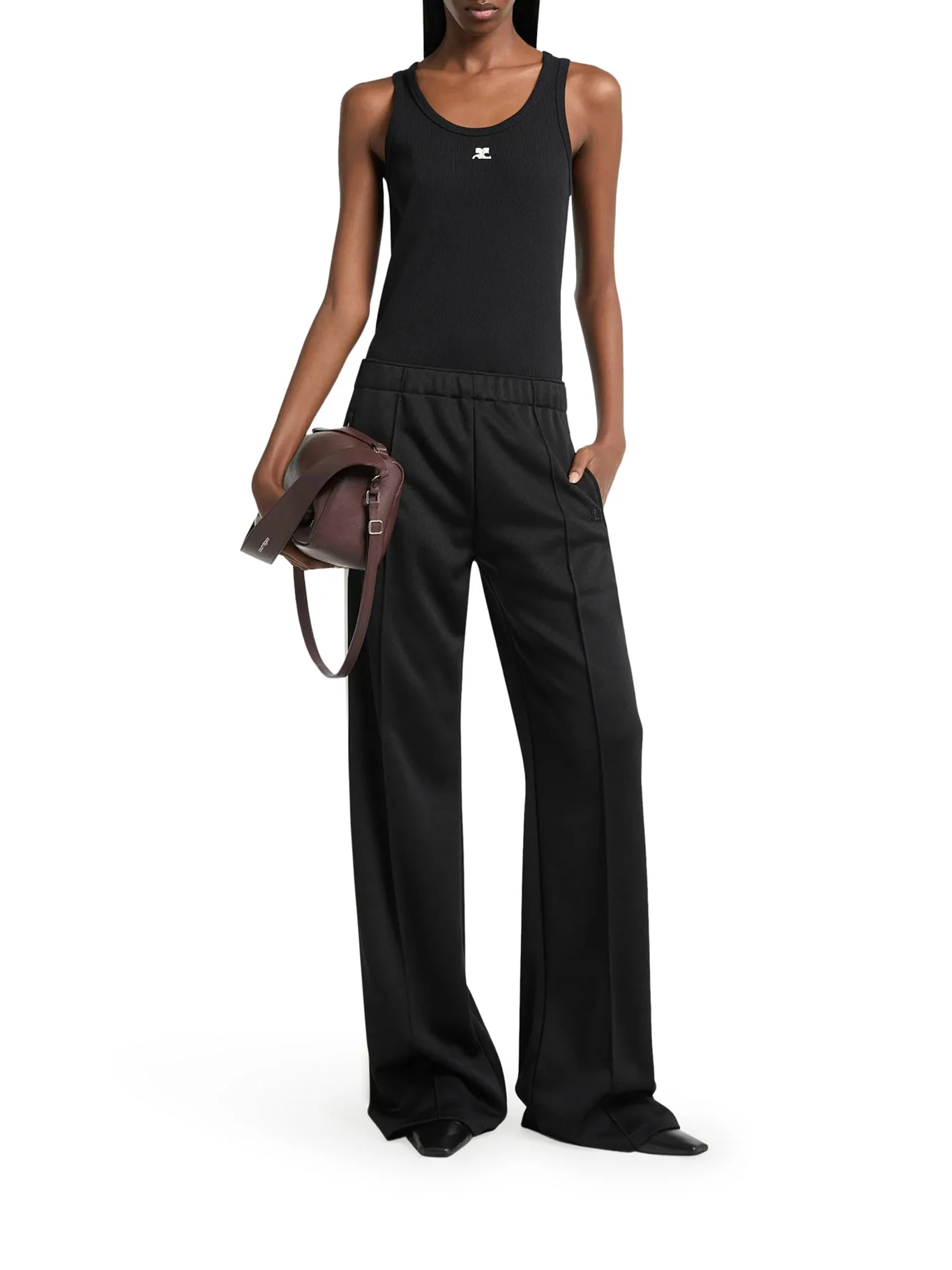 SWEATPANTS WITH CONTRASTING SIDE STRIPE - 1