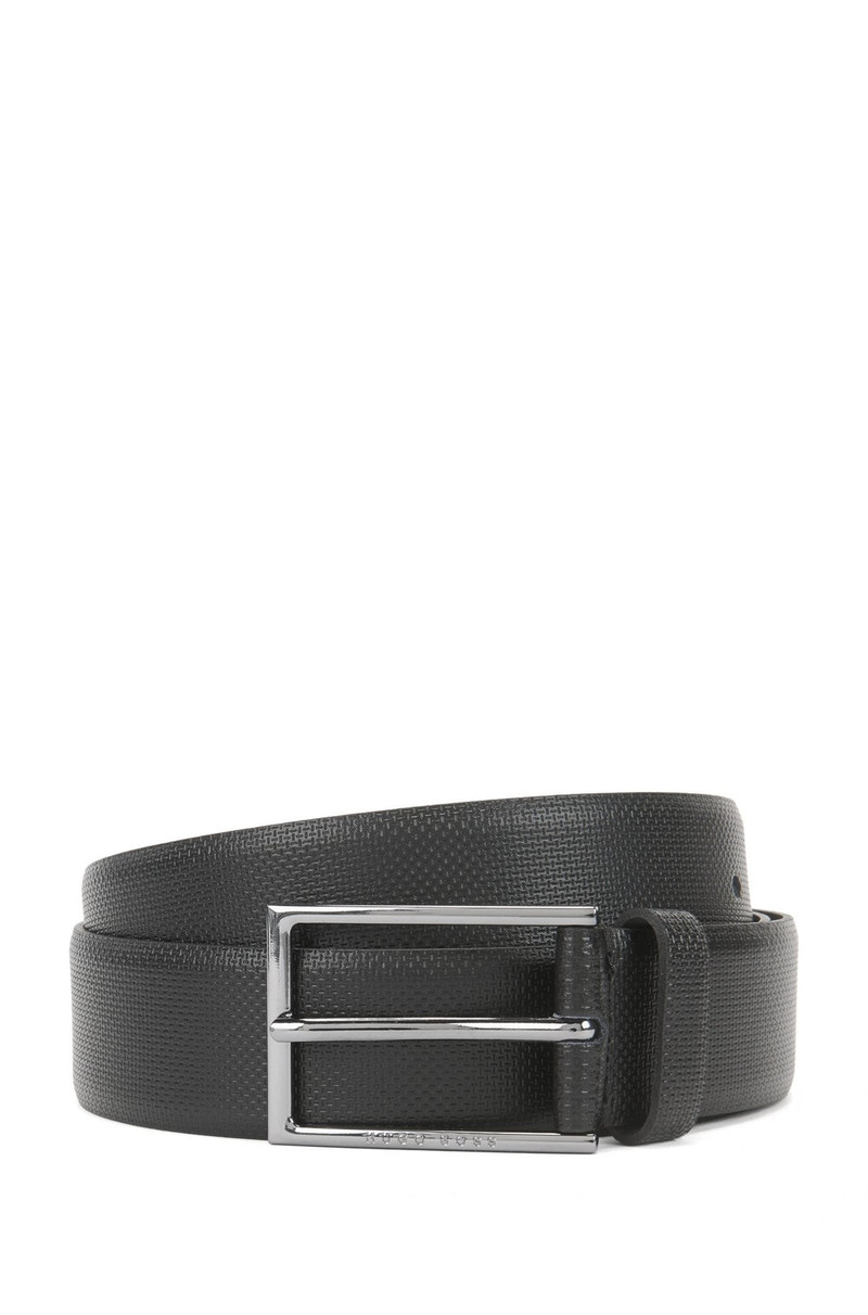 로고 BUCKLE로 ITALIAN LEATHER에 있는 인쇄된 벨트 4