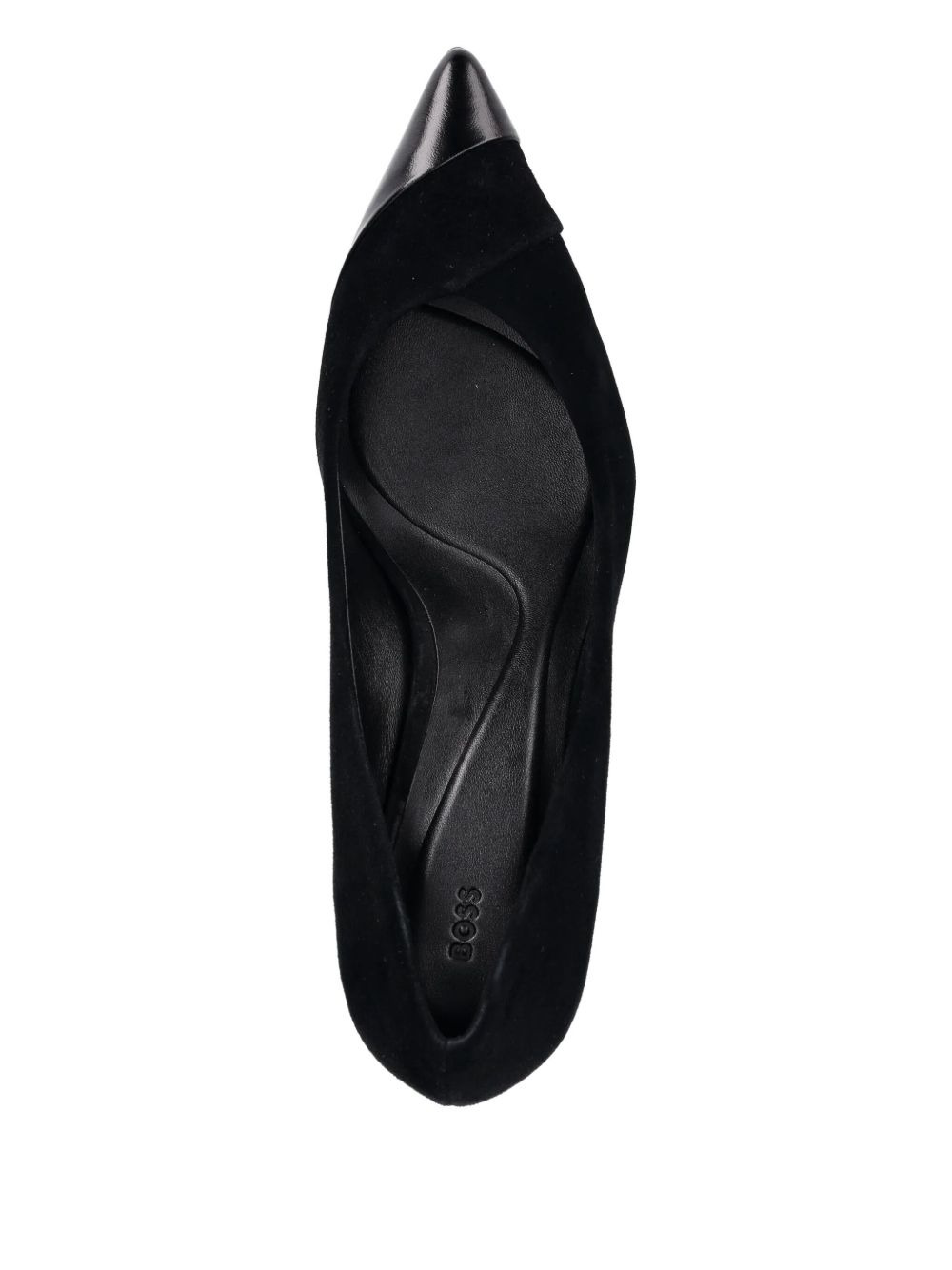 suede leather-toe pumps - 3