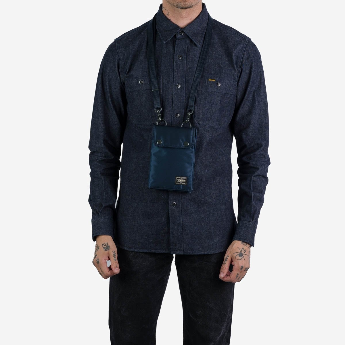 POR-TRVL-BLU Porter - Yoshida & Co. - Tanker Travel Case - Iron Blue - 3