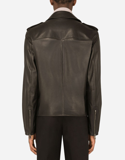 Dolce & Gabbana Leather biker jacket outlook