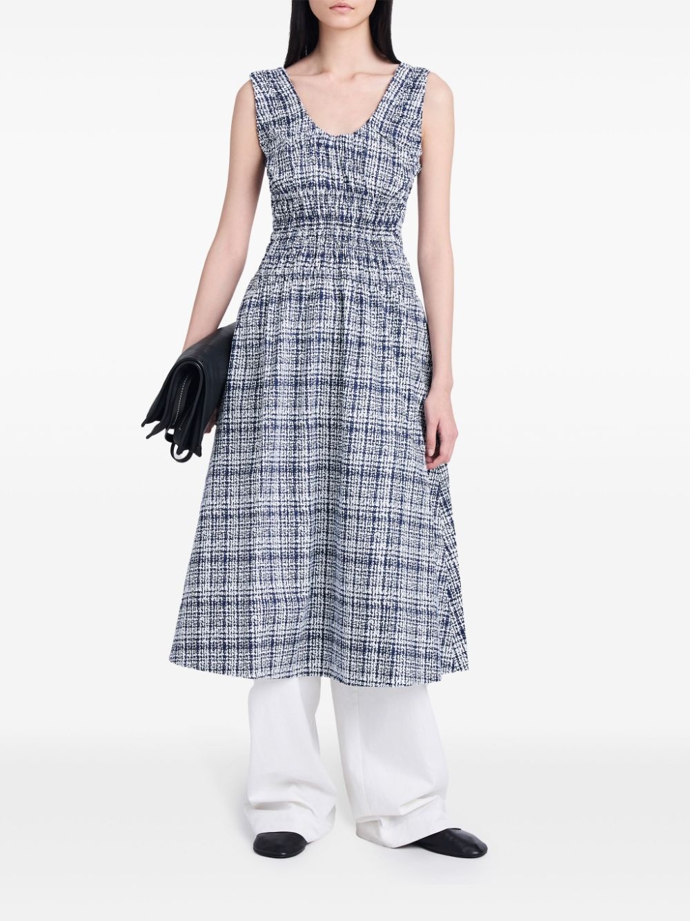 Penny check-pattern cotton dress - 2