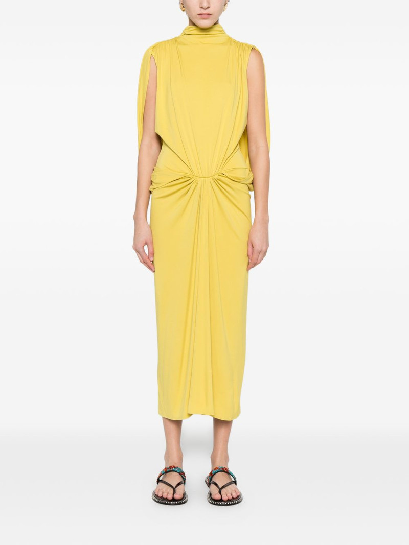 ESSE Studios Solina cape gathered dress outlook