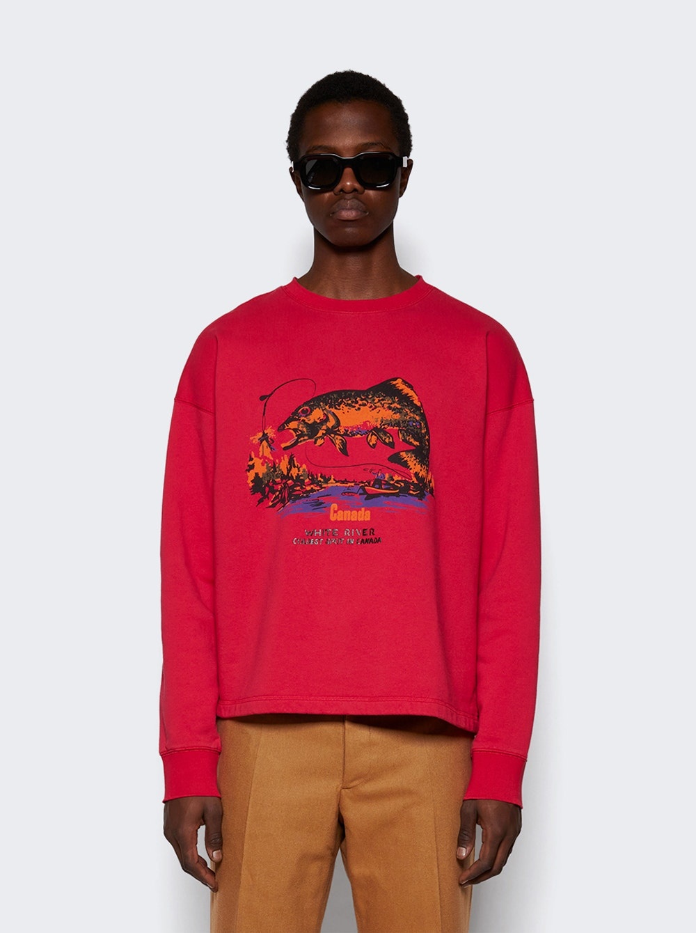 White River Crewneck Shirt Red - 3