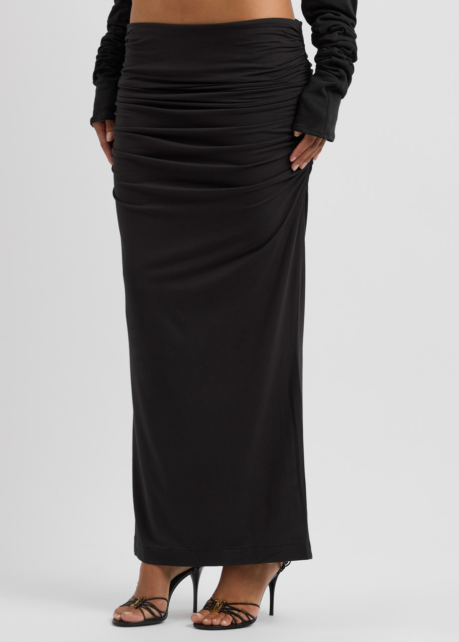 Entire Studios Surge Ruched Stretch-jersey Maxi Skirt - 2