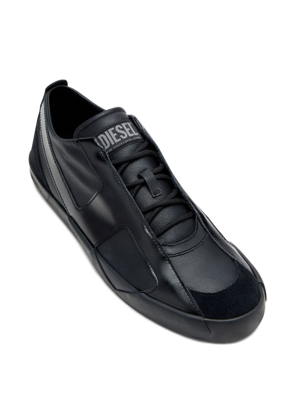 Slante leather sneakers - 5