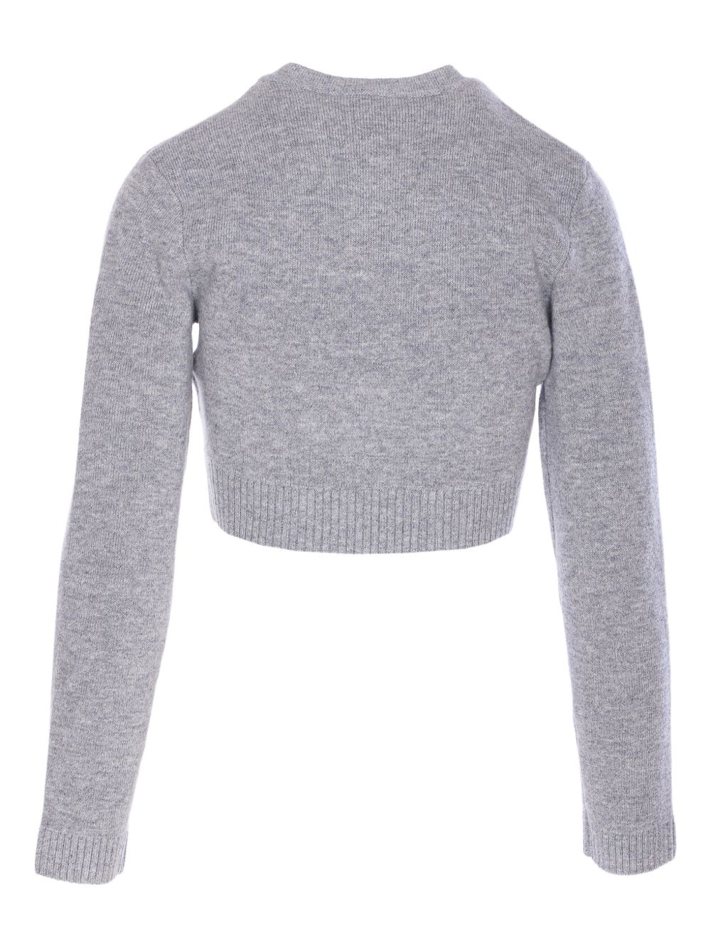 jewelled-button wool cardigan - 2