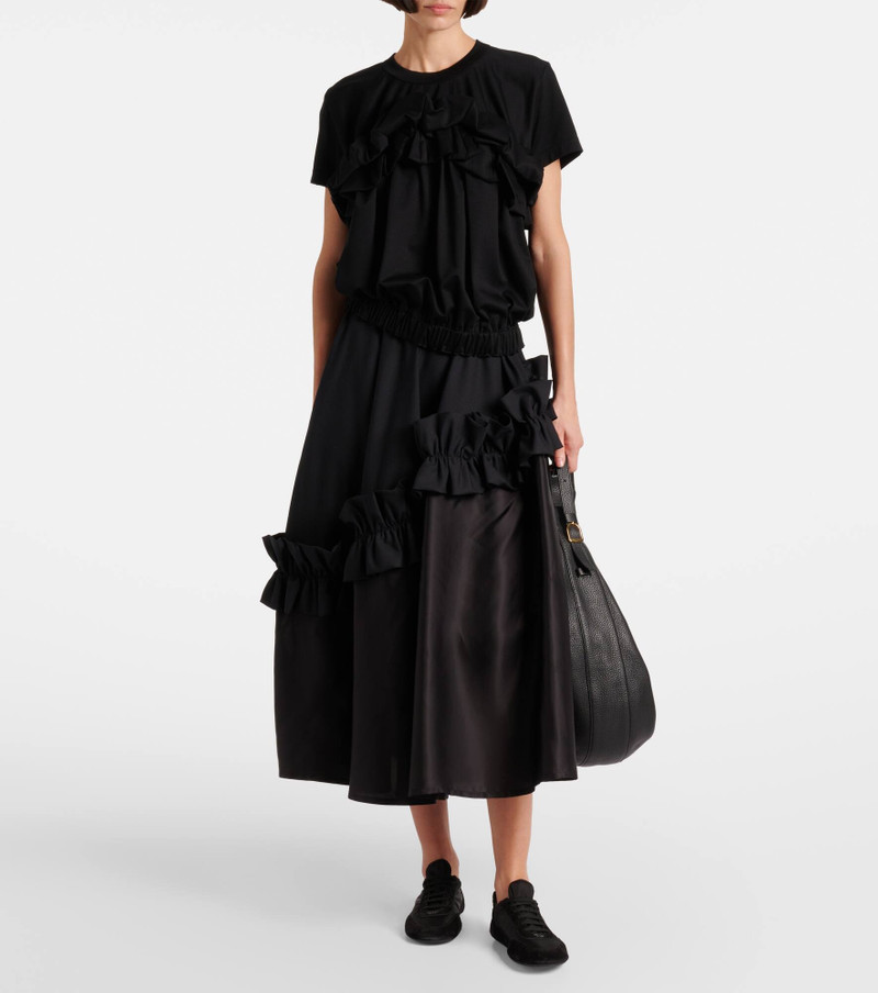 Noir Kei Ninomiya Ruffled cotton top outlook