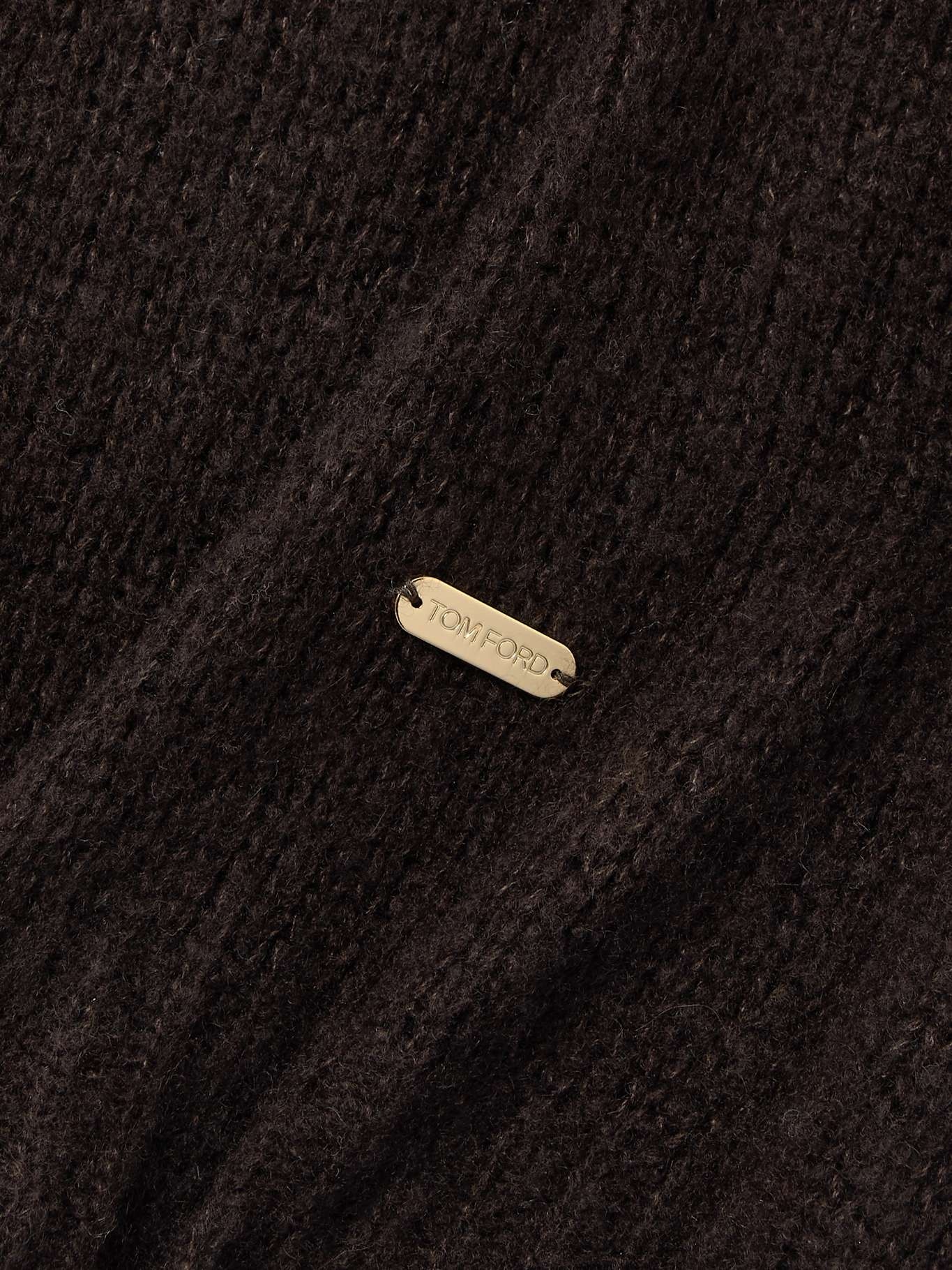 Cashmere and silk-blend sweater Brown - 5