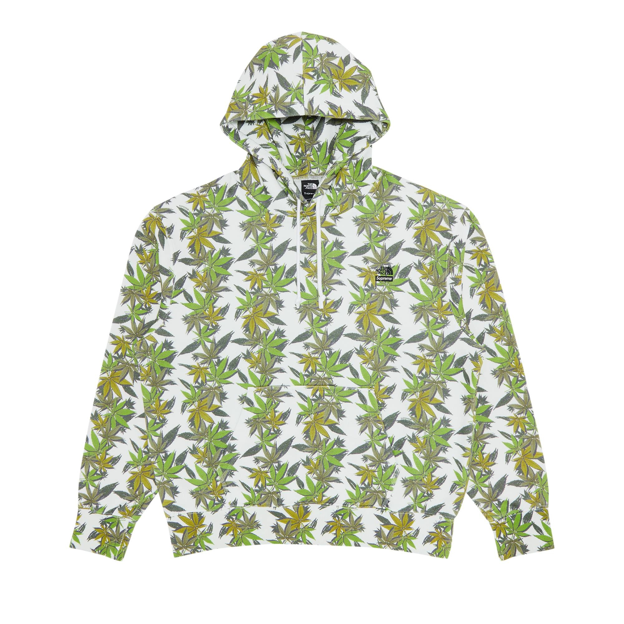 Supreme x The North Face Leaf Hooded Sweatshirt 'White' - 1
