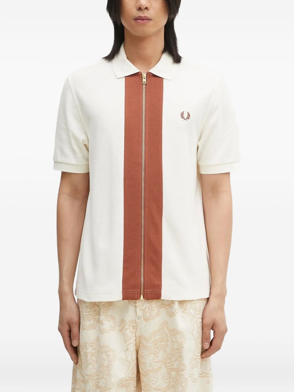 zip-panelled shirt - 2