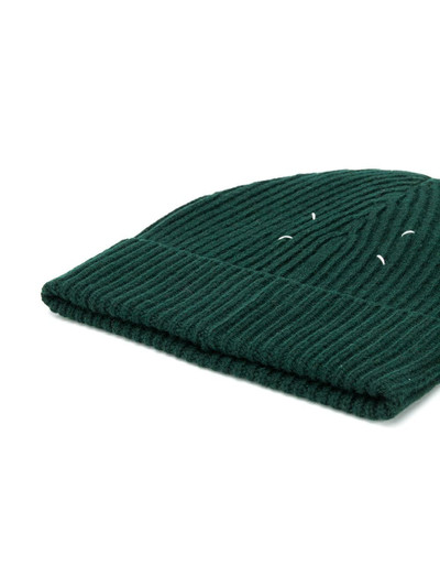 Maison Margiela ribbed wool beanie hat outlook