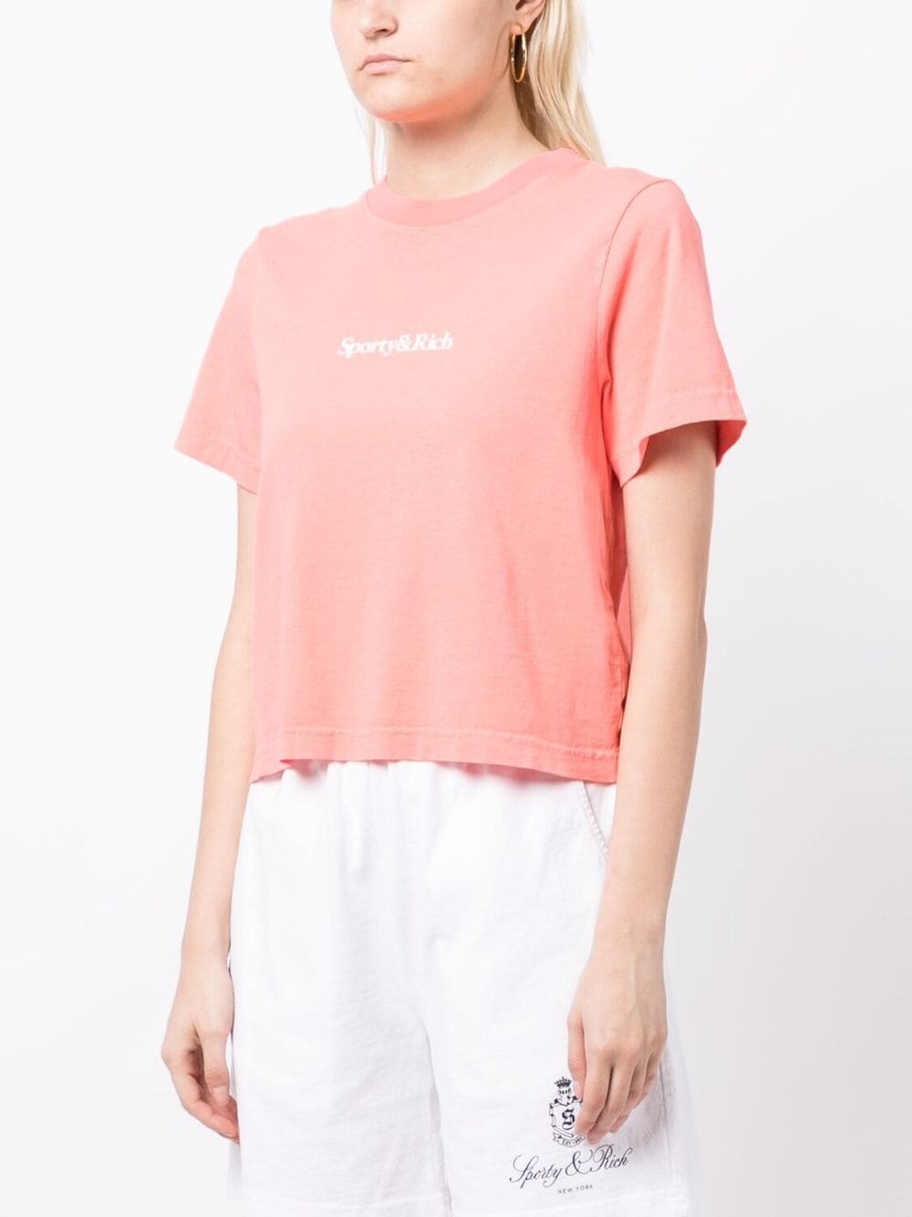 logo-print cotton T-shirt - 4