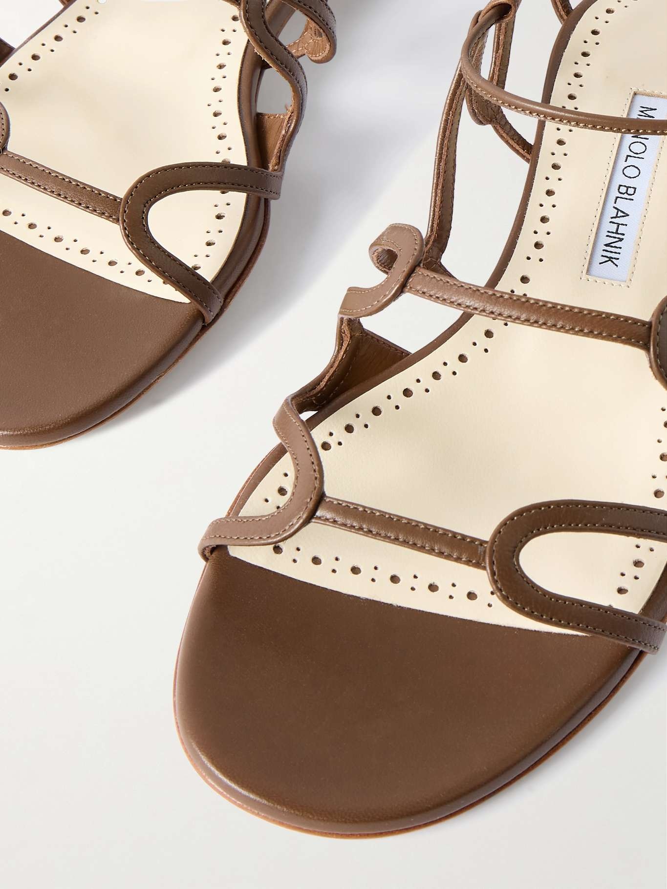 Fawdaflat leather sandals Tan - 4