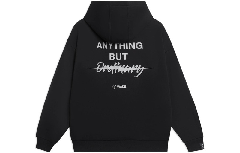 Li-Ning Li-Ning Way Of Wade Logo Hoodie 'Black' AWDSC39-1 outlook