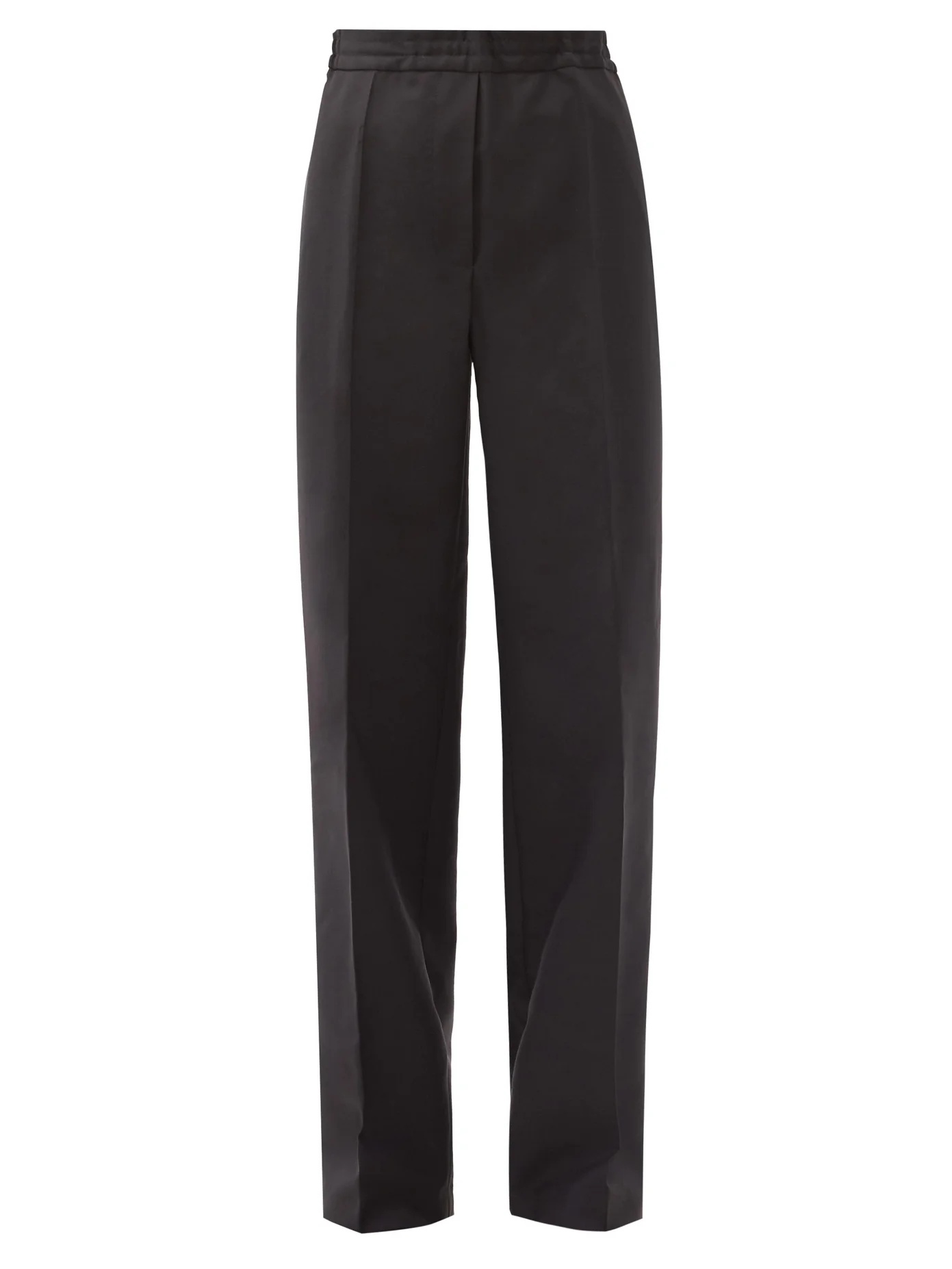 Pamie wide-leg wool-blend trousers - 1