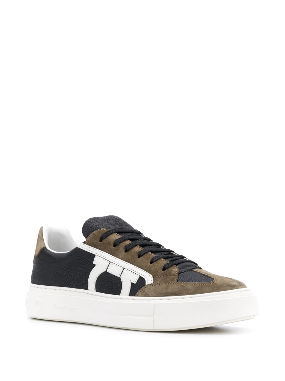 Gancini colour block sneakers - 2