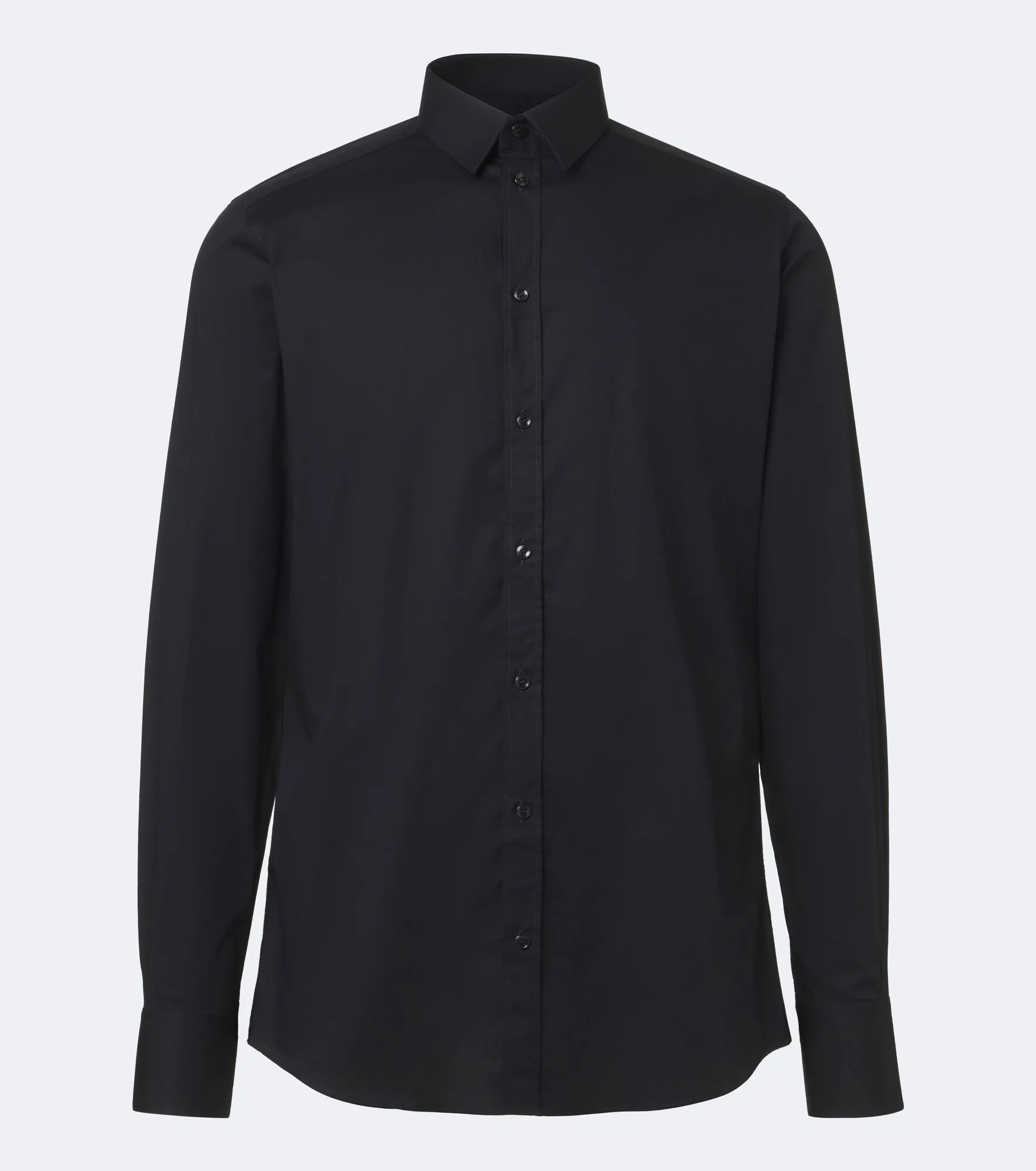 Cotton-blend poplin shirt - 1