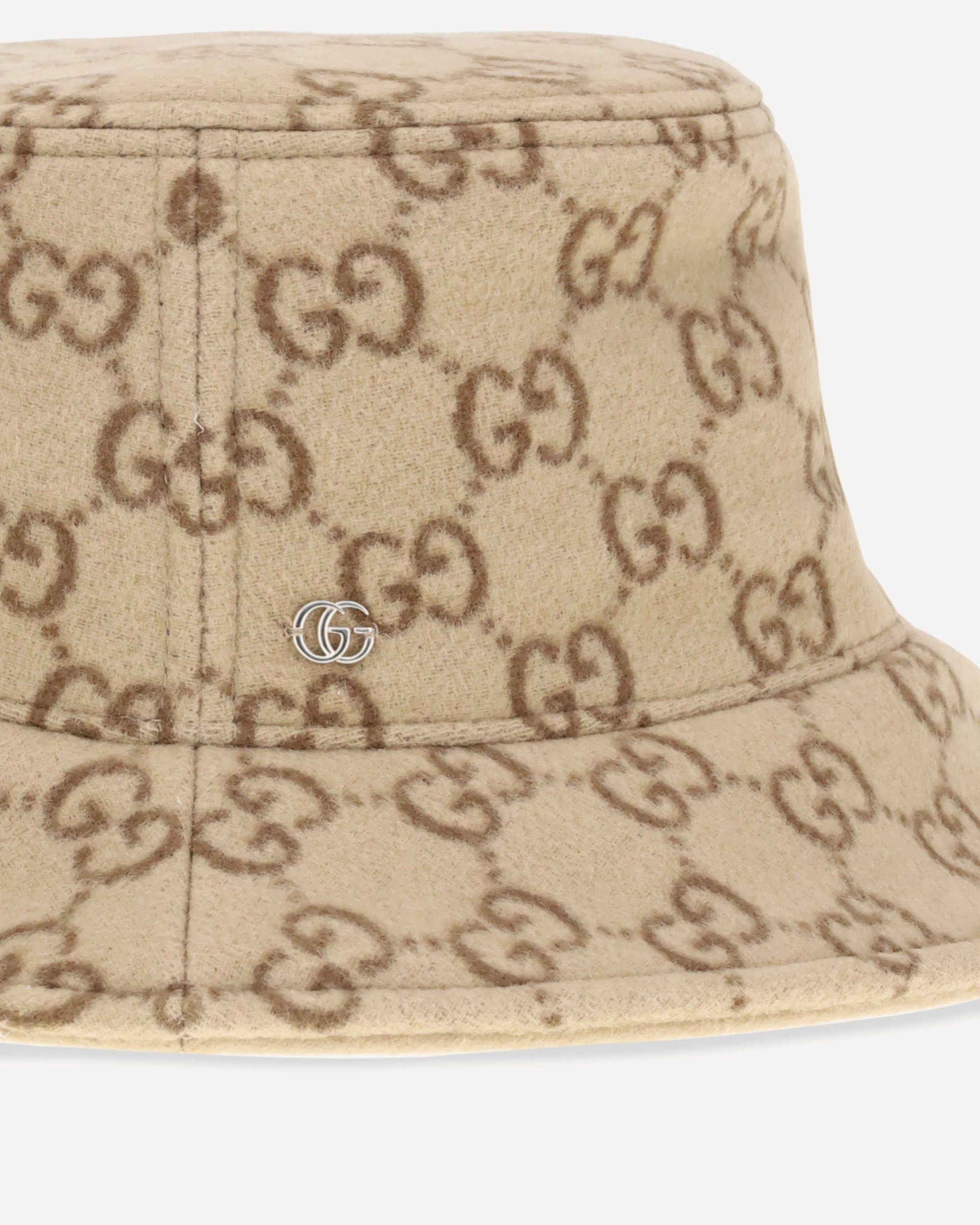 GG jacquard wool Bucket Hat - 3