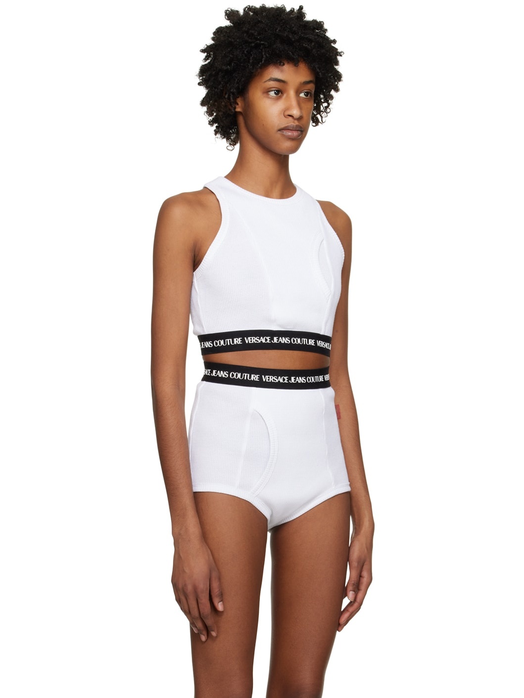 White Bonded Tank Top - 2