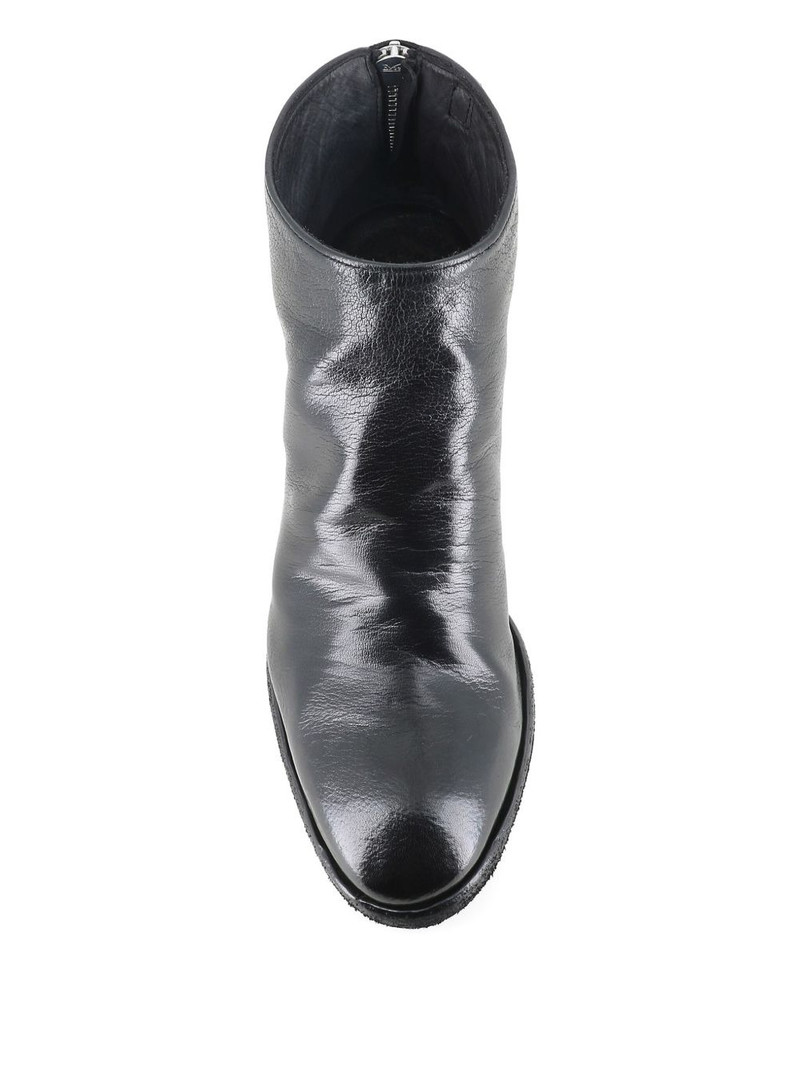 zip-fastening block-heel boots 3