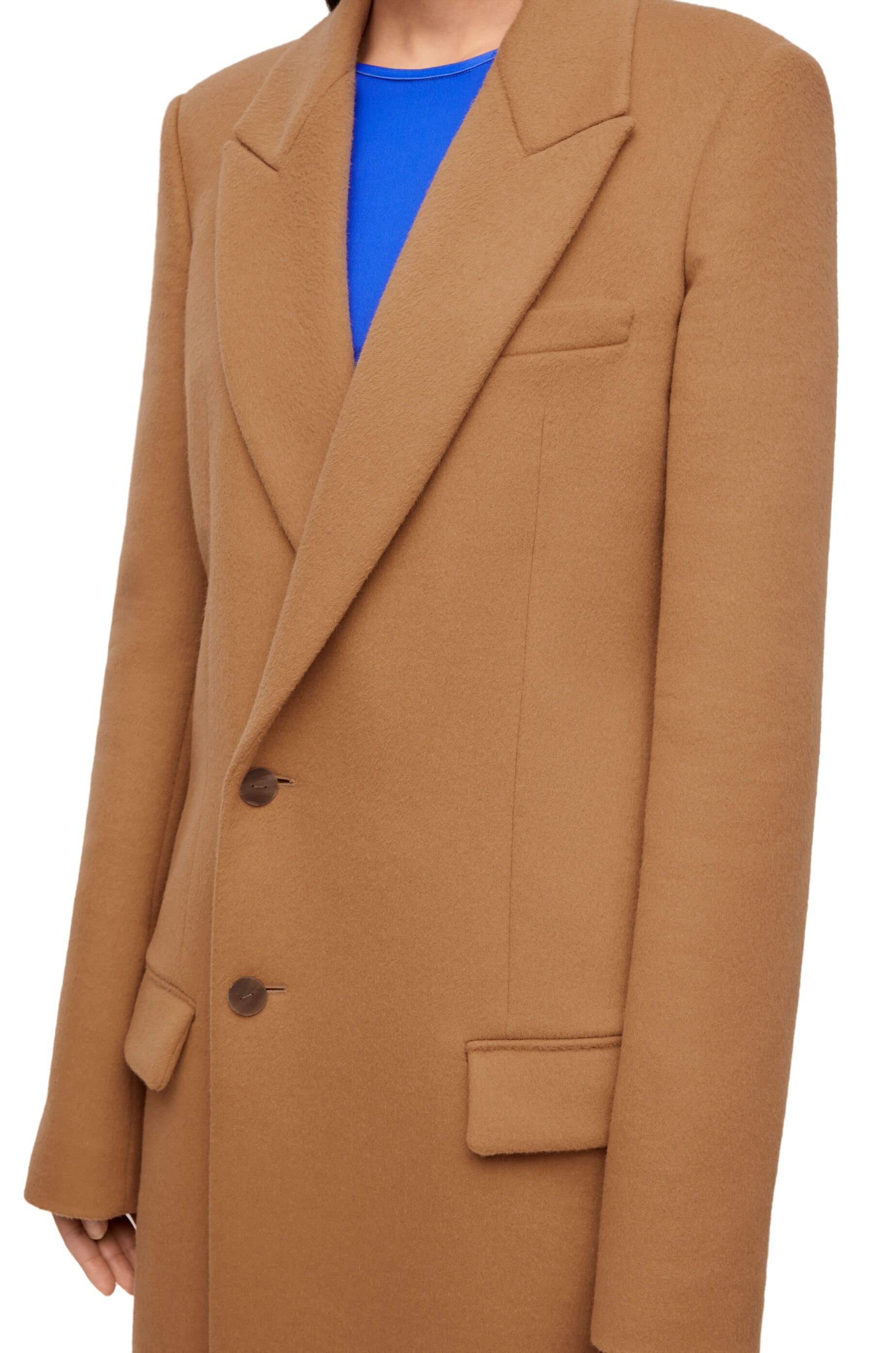 Tailored coat in wool and cashmere - 5