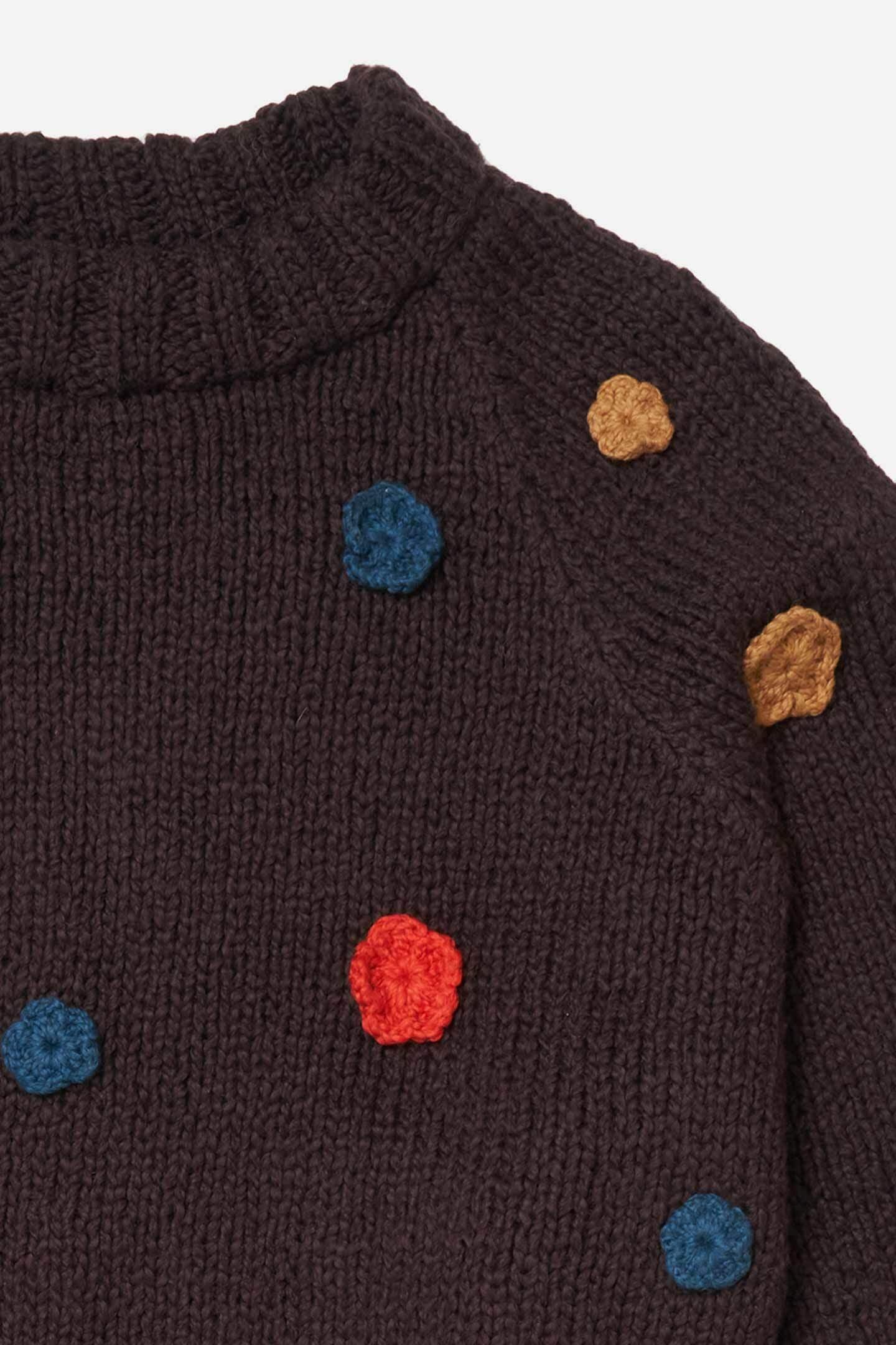 MIN FLOWERED OVERSIZED CREW - 3