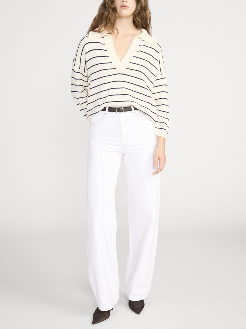 FRAME The Striped Easy Pullover outlook