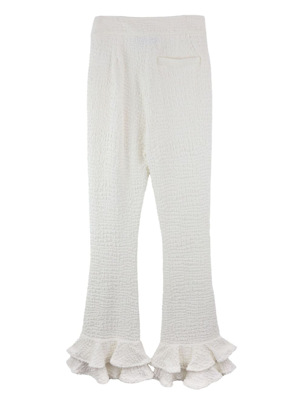 ruffle-hem trousers - 2