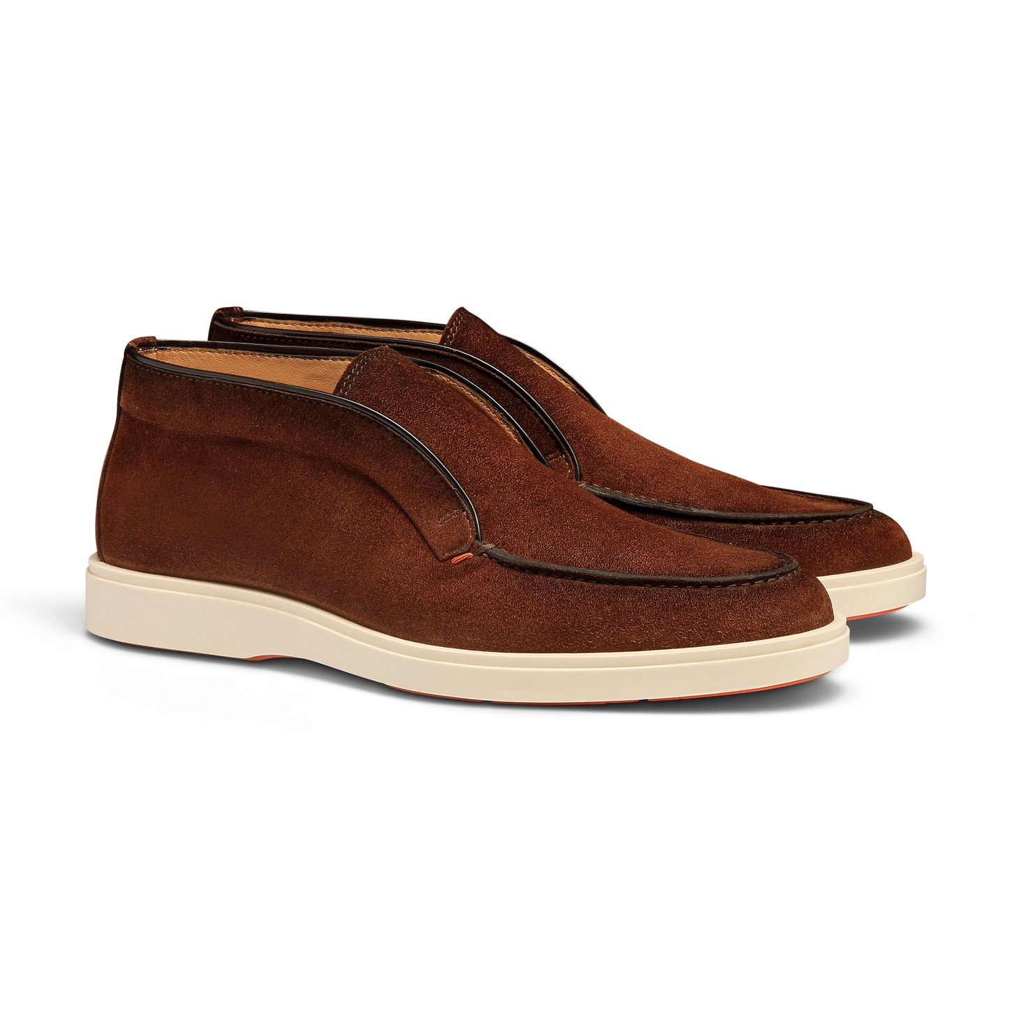 Men's dark brown suede desert boot - 3