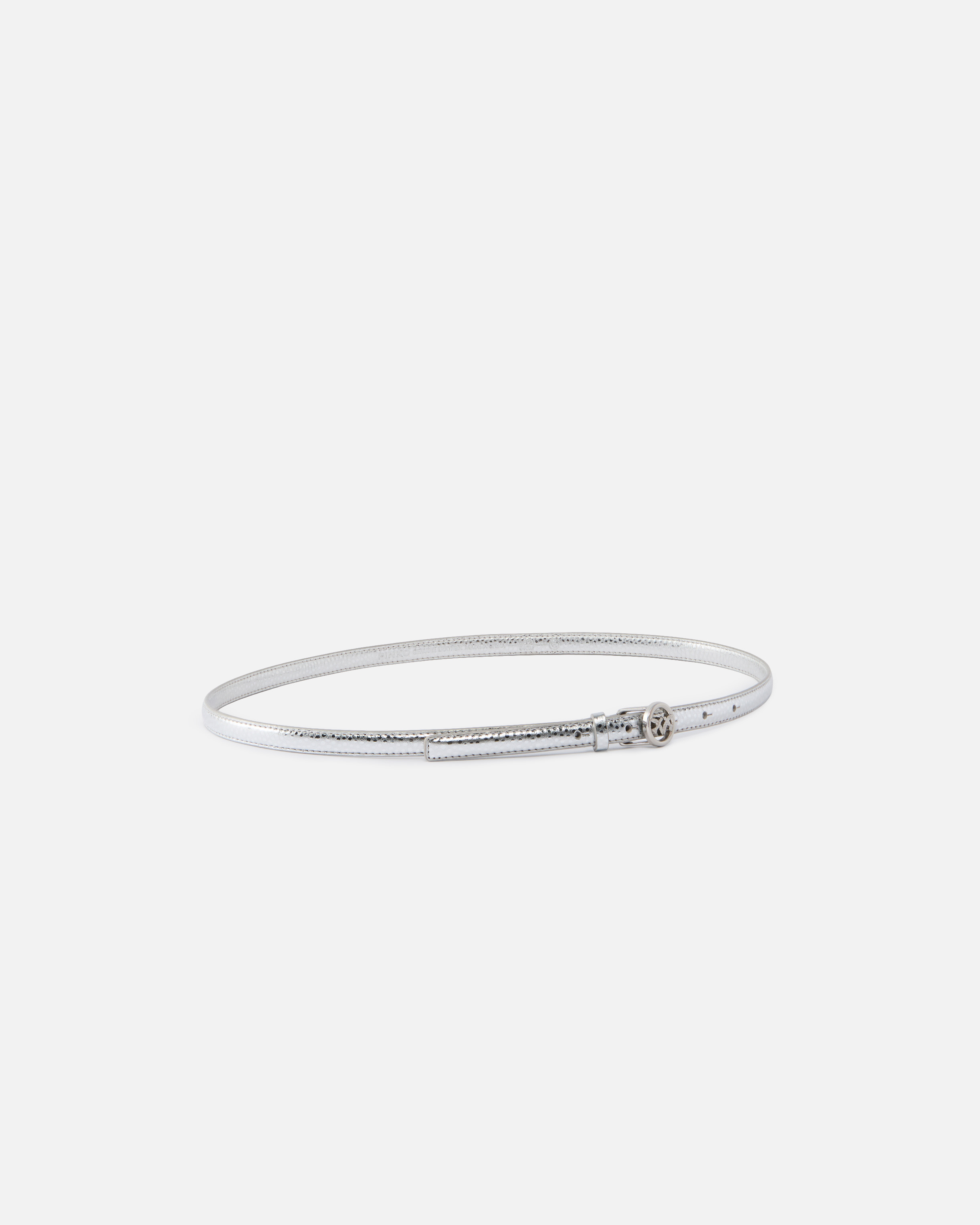 THIN BELT IN LAMINATED TUMBLED LEATHER 1 CM - 2