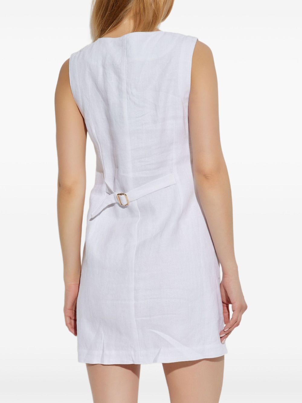 linen mini dress - 4