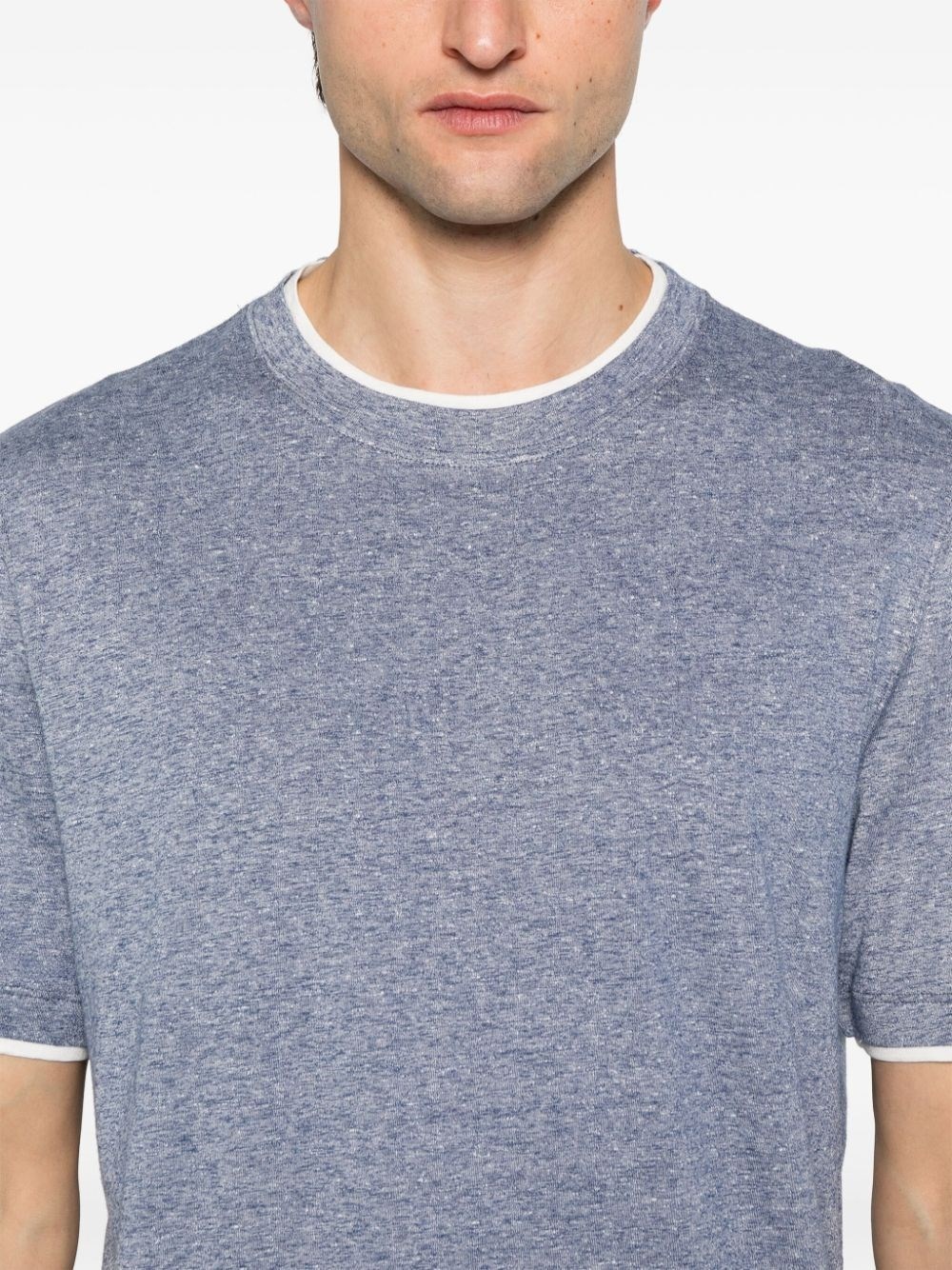 Brunello Cucinelli Crew-Neck T-Shirt With Faux-Layering