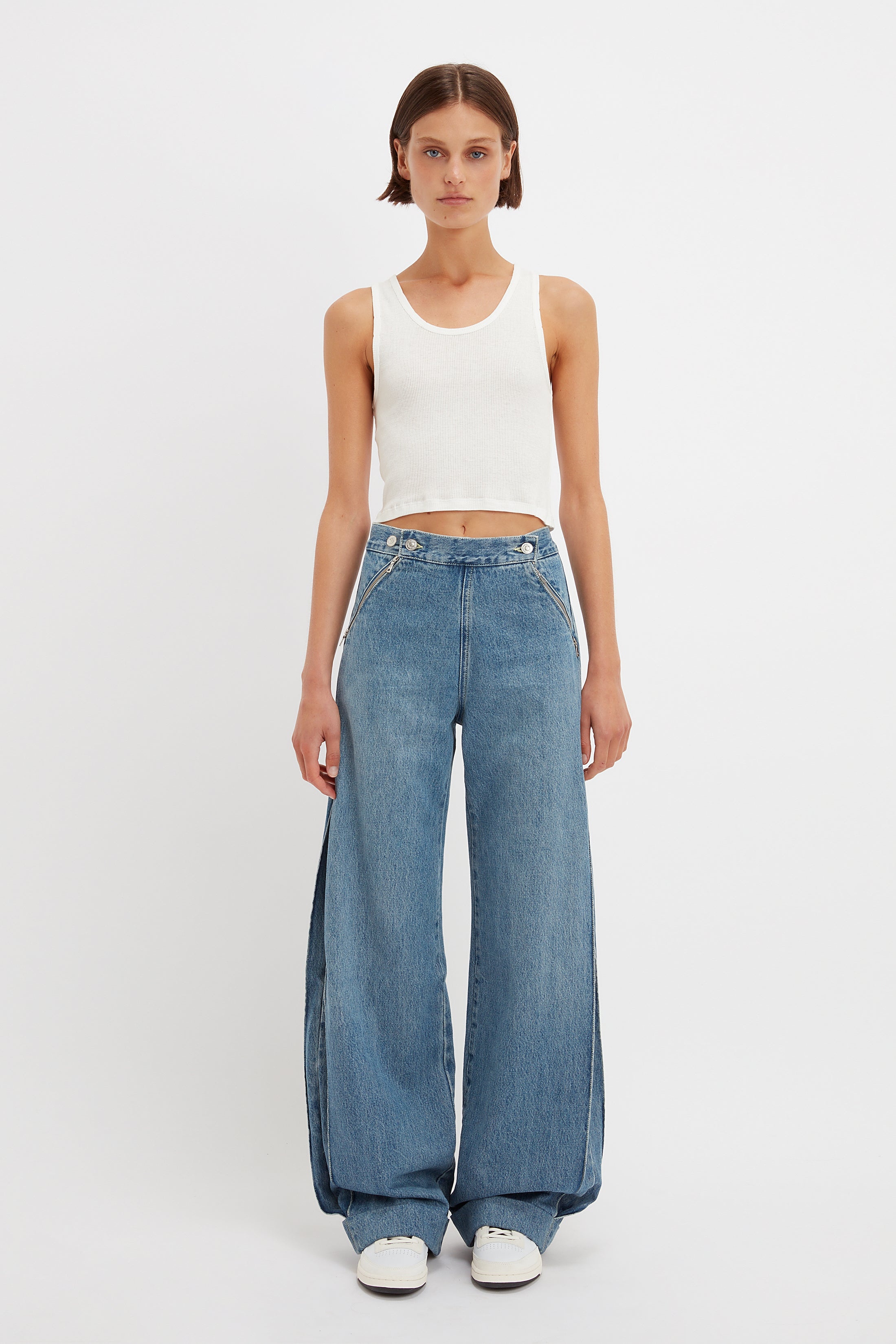 Mia Regan x VB Sailor Jean in Classic Blue Wash - 3