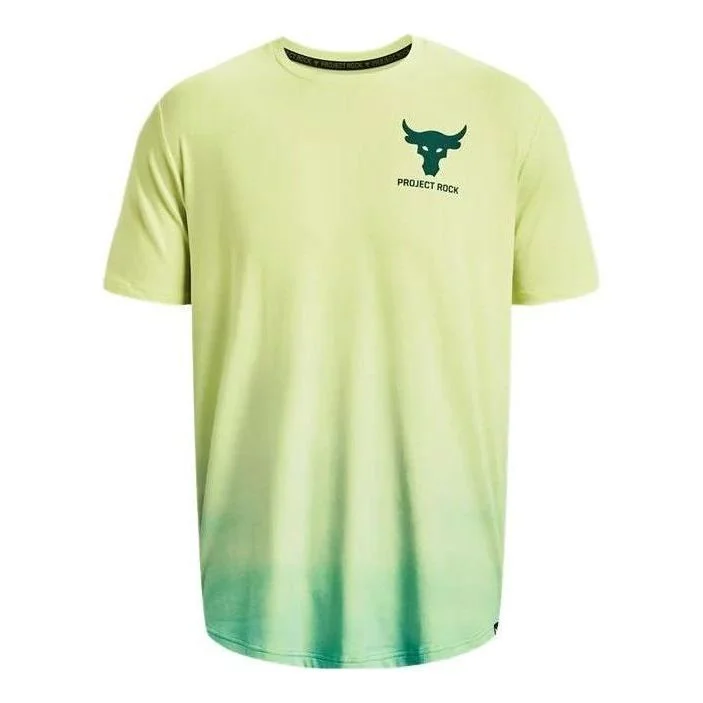 Under Armour Project Rock Fade T-shirt 'Yellow Green' 1378906-391 - 1