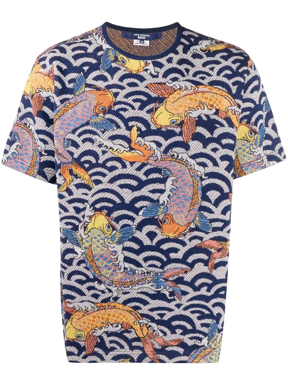 coy carp-jacquard T-shirt - 1