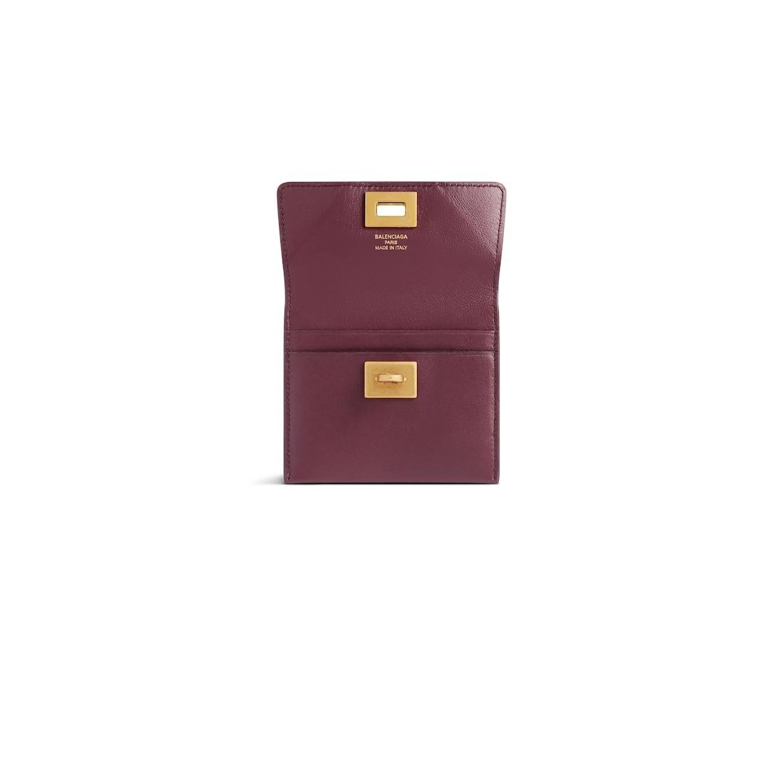 Women's Rodeo Card Holder With Flap in Burgundy - 3