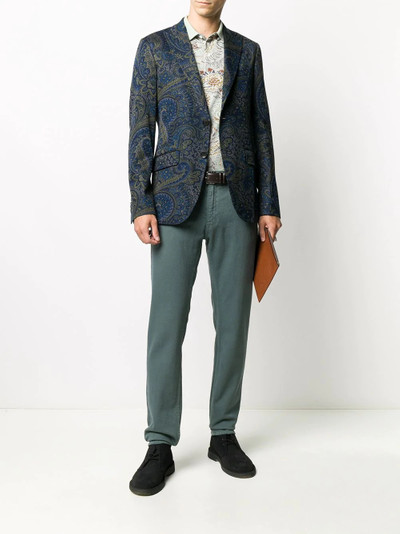 Etro paisley-print single breasted blazer  outlook