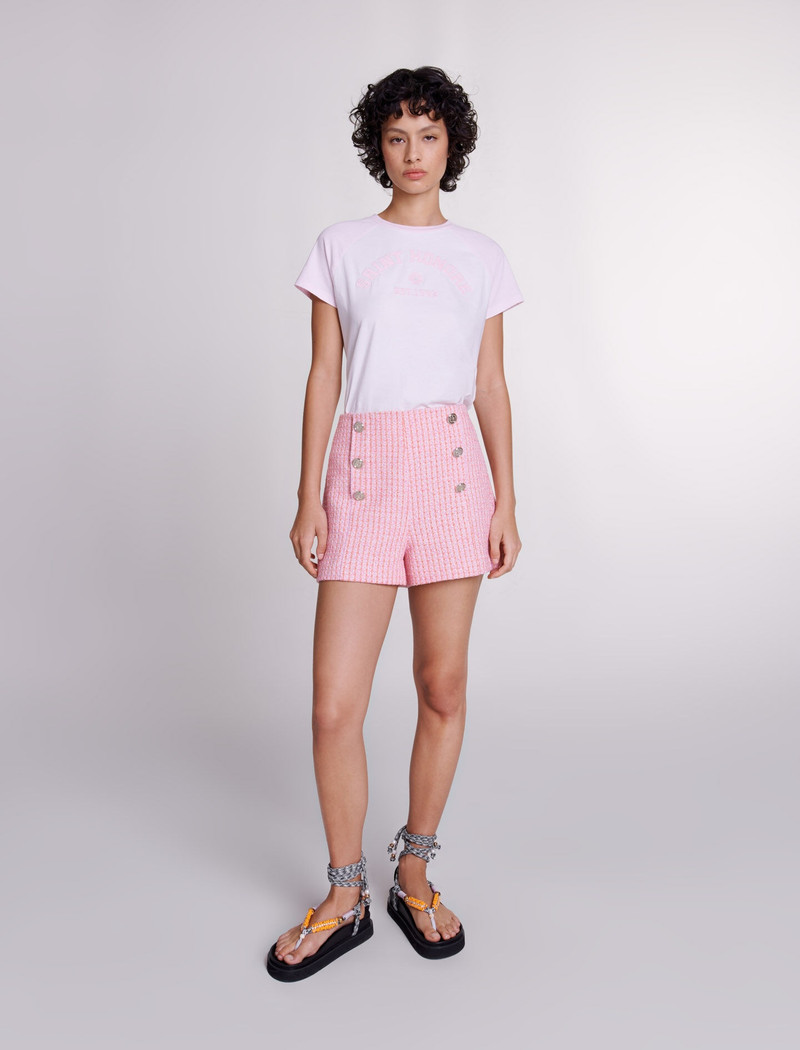 maje Tweed shorts outlook