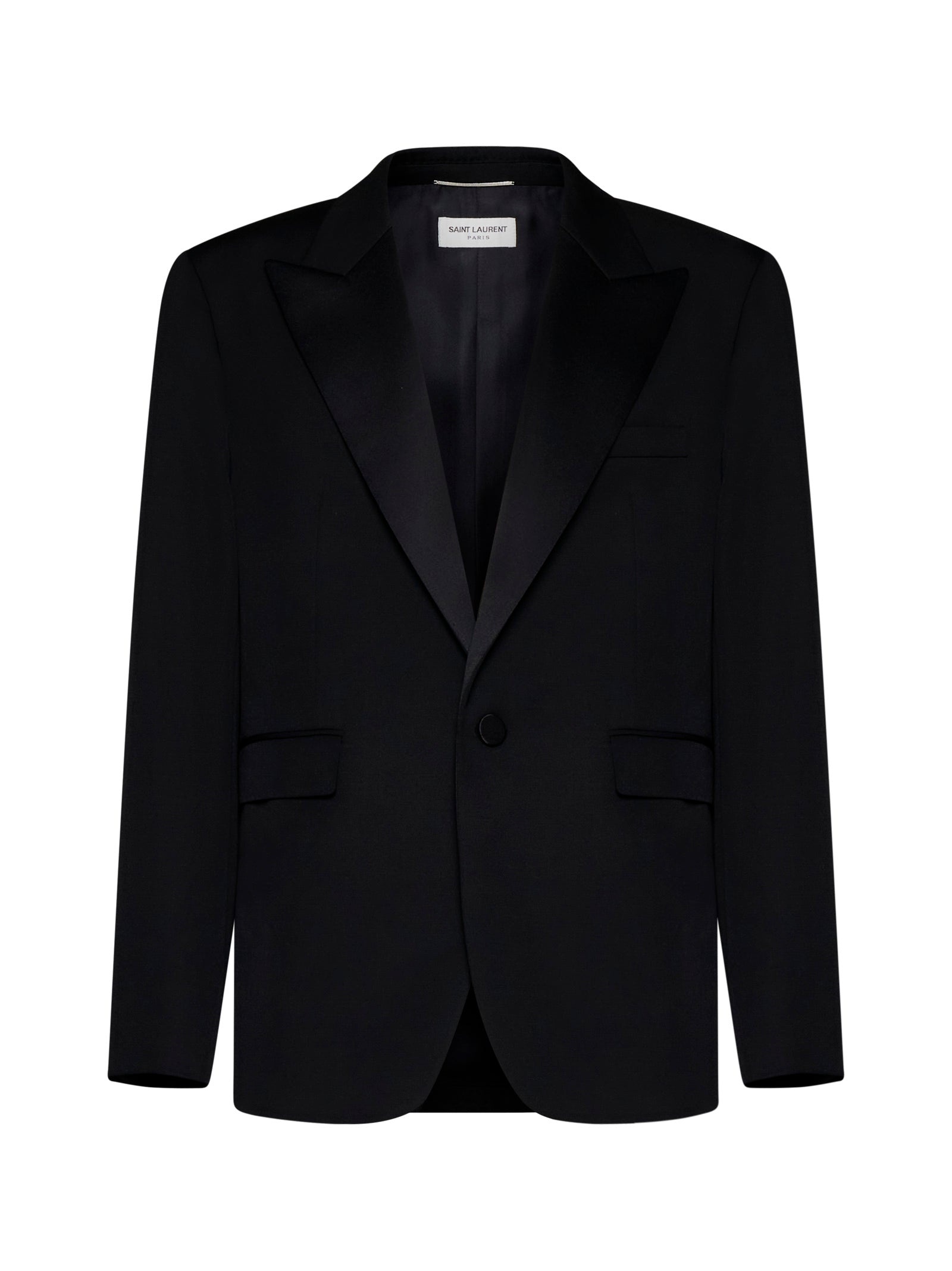 Saint Laurent Men Saint Laurent<Br/>Grain De Poudre Tuxedo Jacket - 1