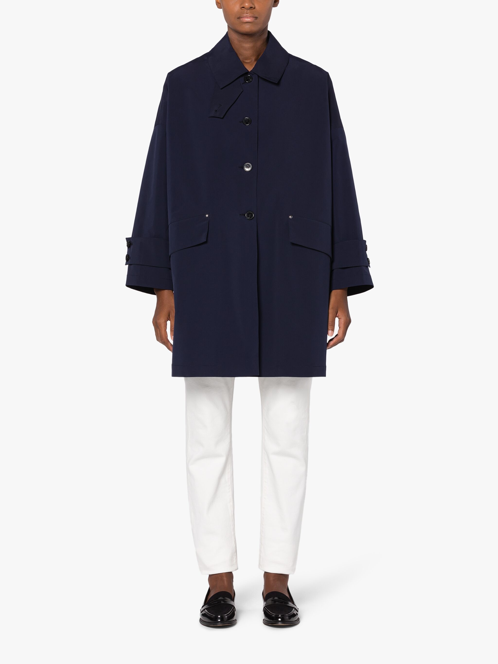 HUMBIE NAVY ECO DRY OVERCOAT - 3