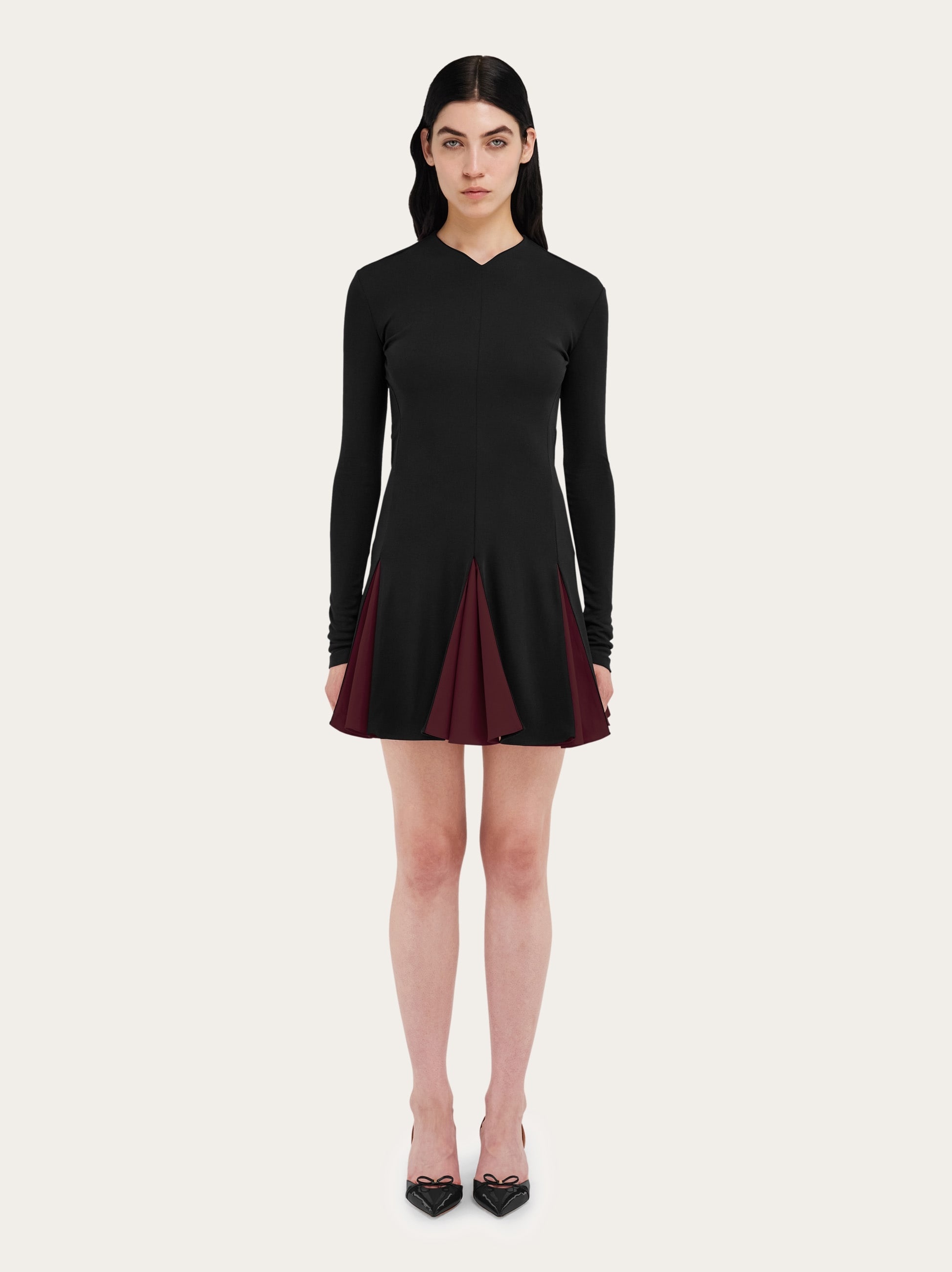 Ribbed skater dress - 7