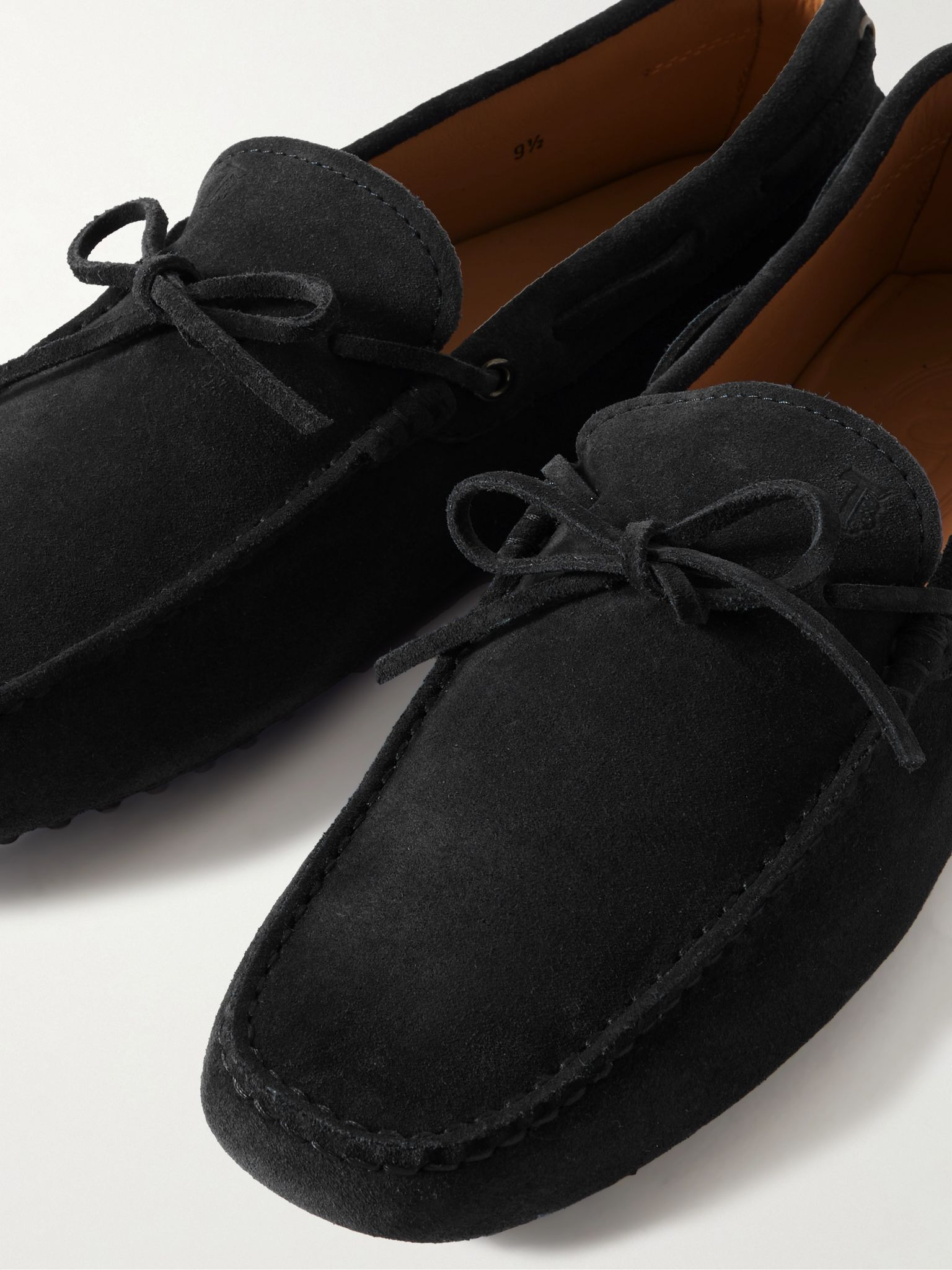 Gommino Suede Driving Shoes Black - 6