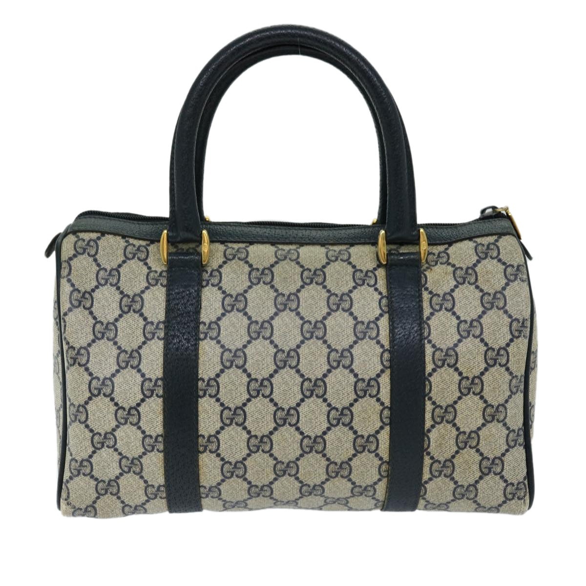 GUCCI GG Supreme Sherry Line Hand Bag Pvc Navy Red 40 02 006 - 2