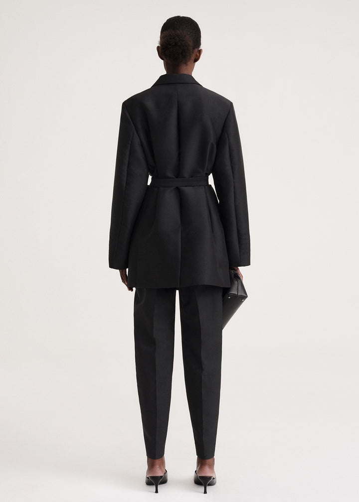 Belted evening blazer black - 4